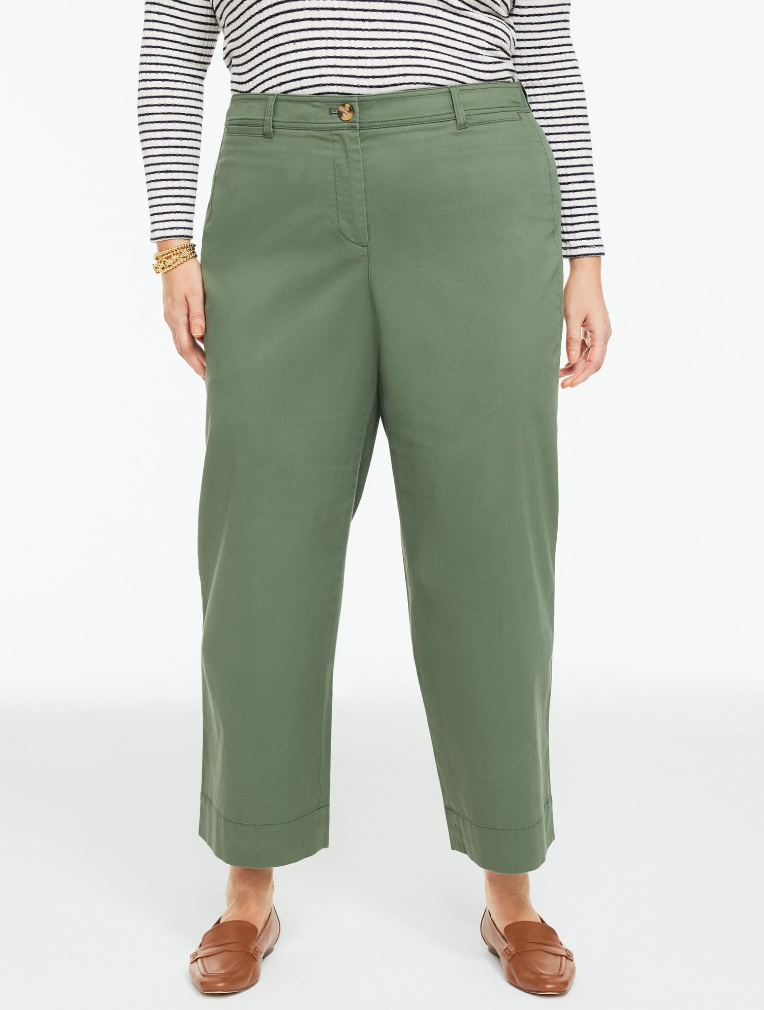 Wide Ankle Heritage Twill Pants