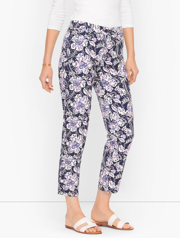 Perfect Crops - Floral - Curvy Fit