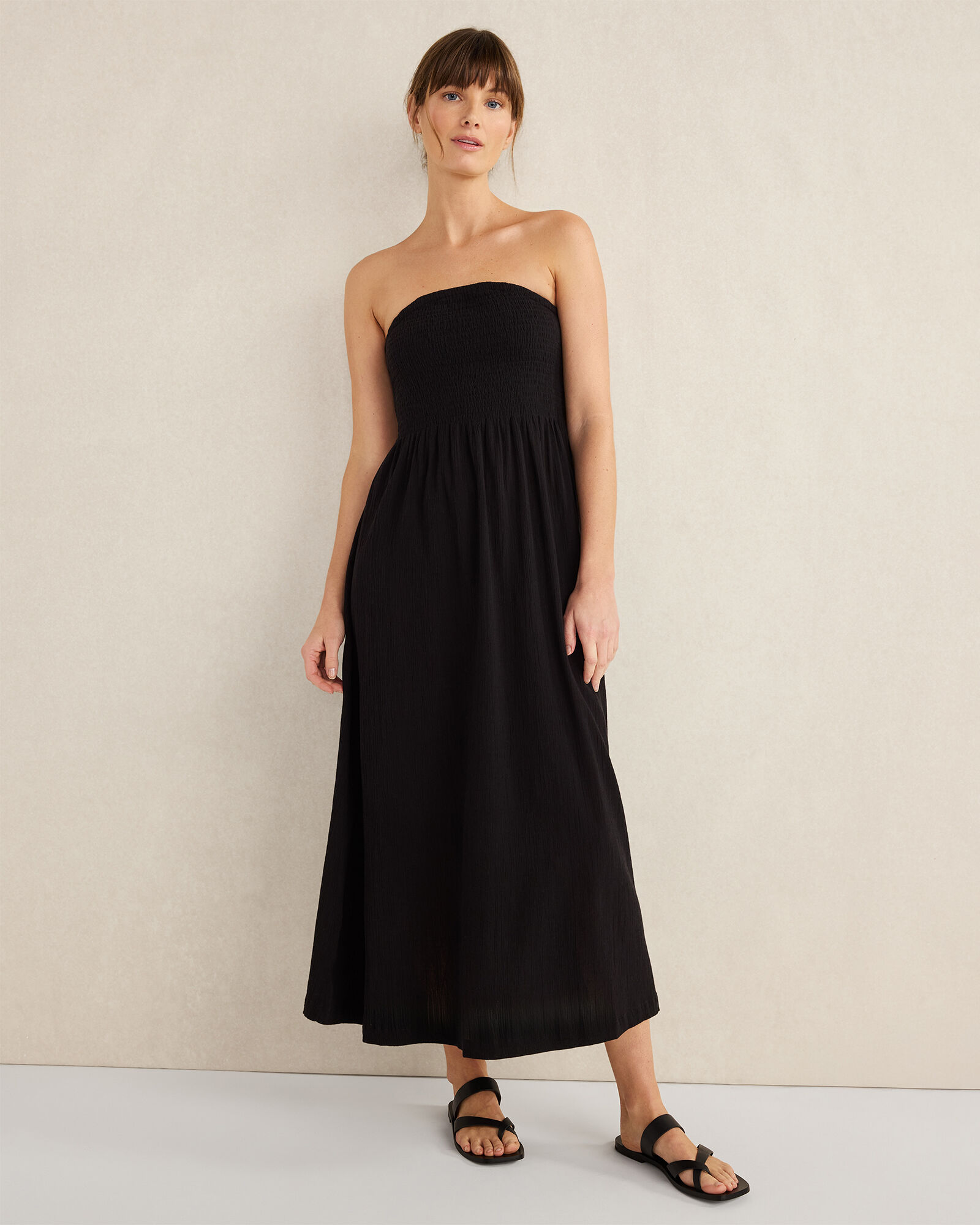 white christmas dresses Crinkle Cotton Dress Bubble Long Sleeveless Calibishe – Azure Beach and  Resort Wear