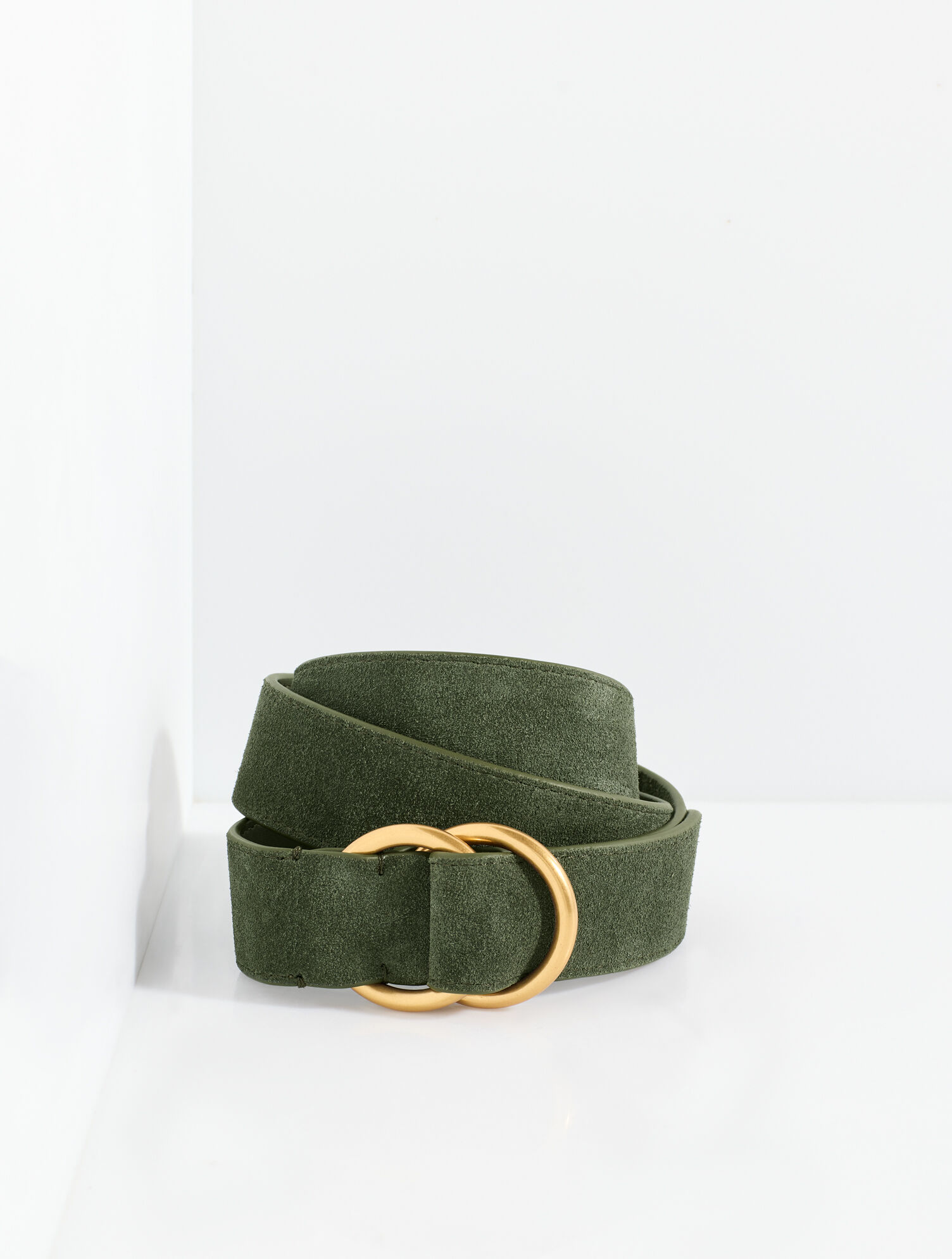 Double Ring Suede Belt