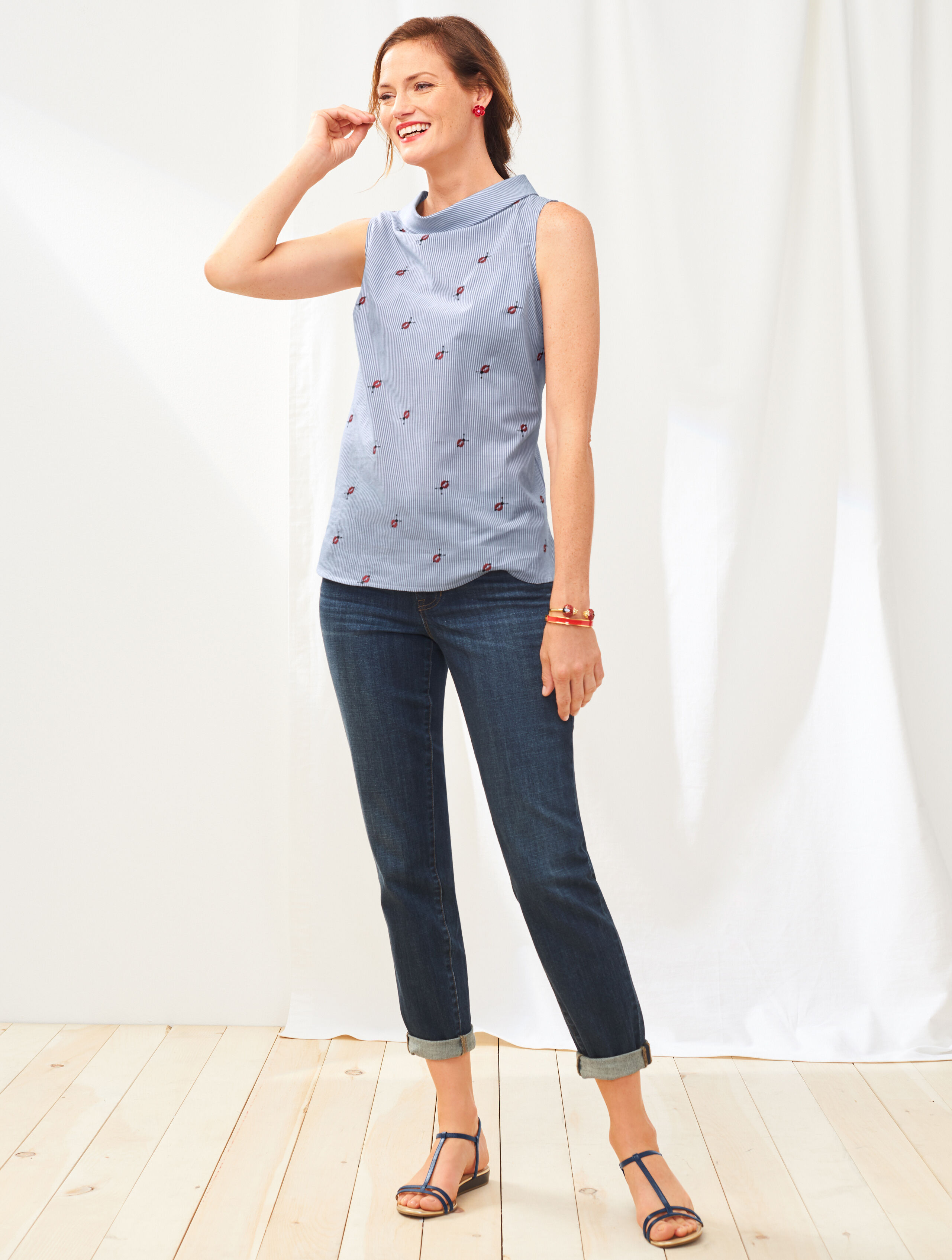 Ladybug Stripe Sleeveless Top | Talbots