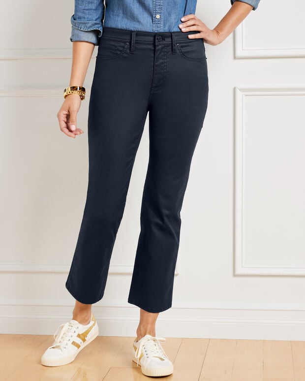 Coated Demi Boot Crop Jeans