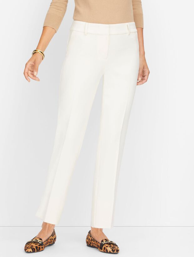 Talbots Hampshire Ankle Pants - Lined Ivory