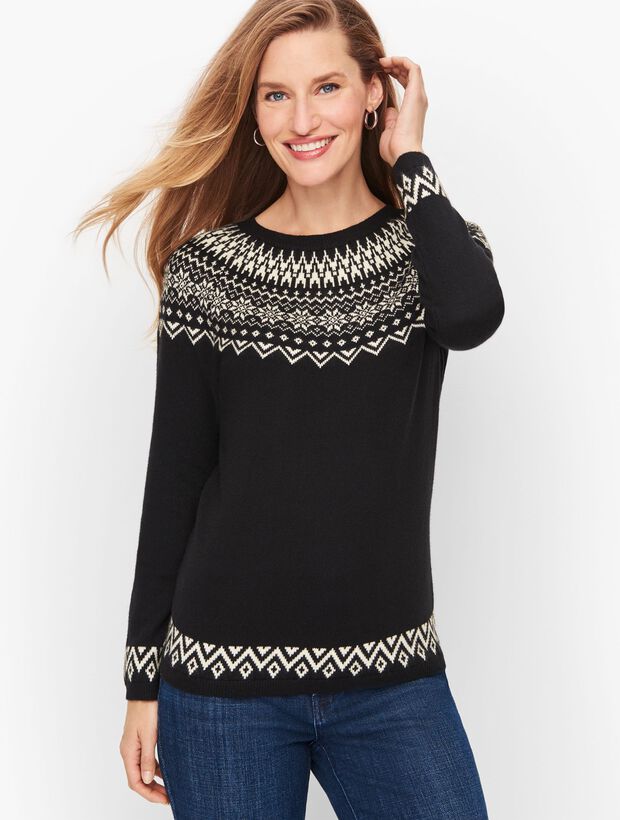 Winter Fair Isle Yoke Sweater