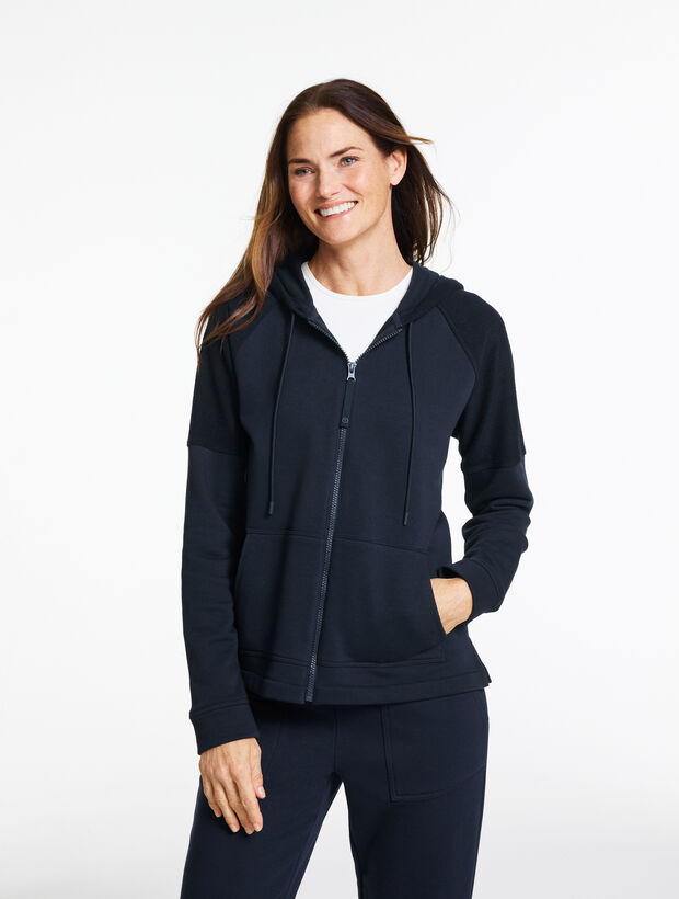 Cozy French Terry Hooded Jacket