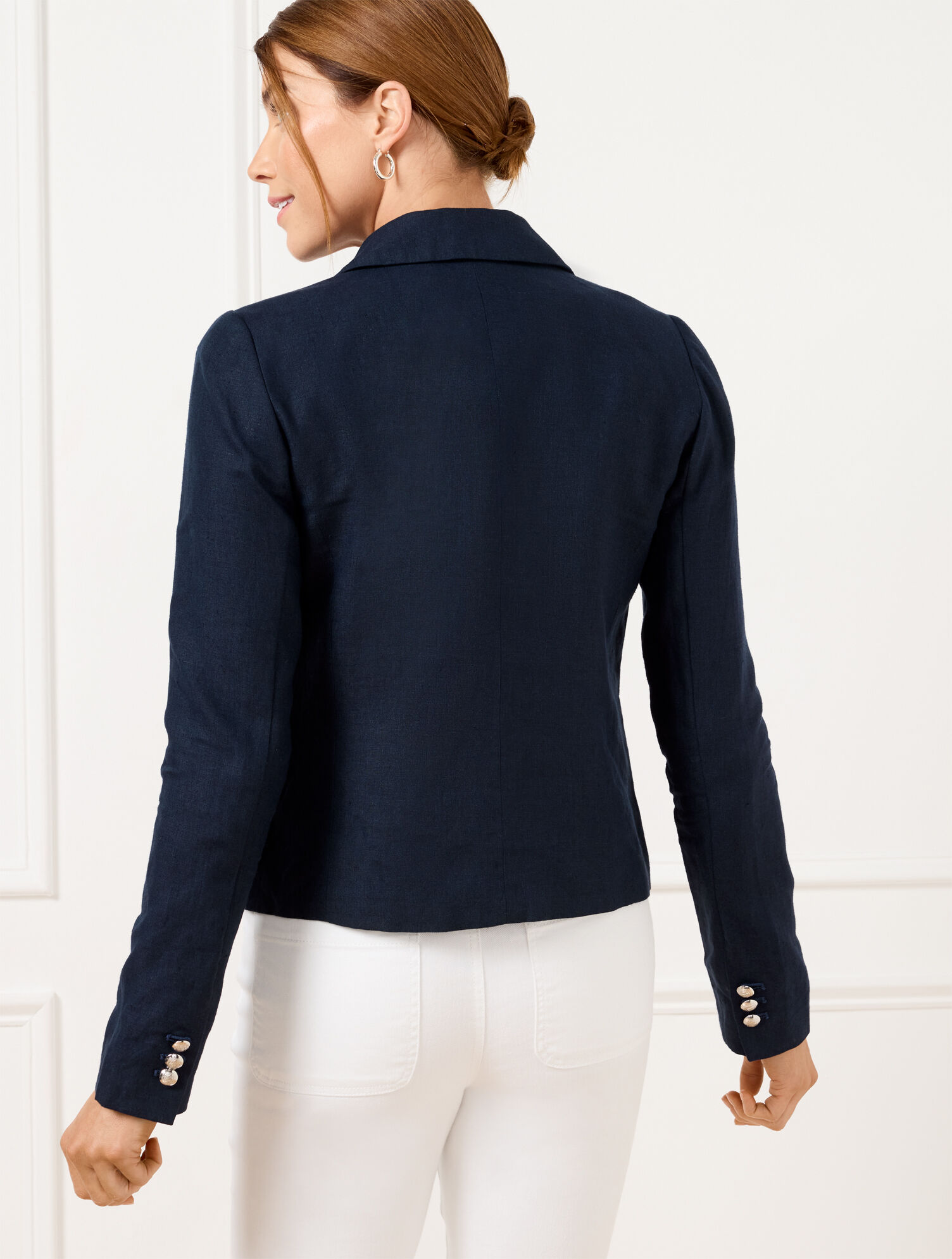 Short Linen Blazer