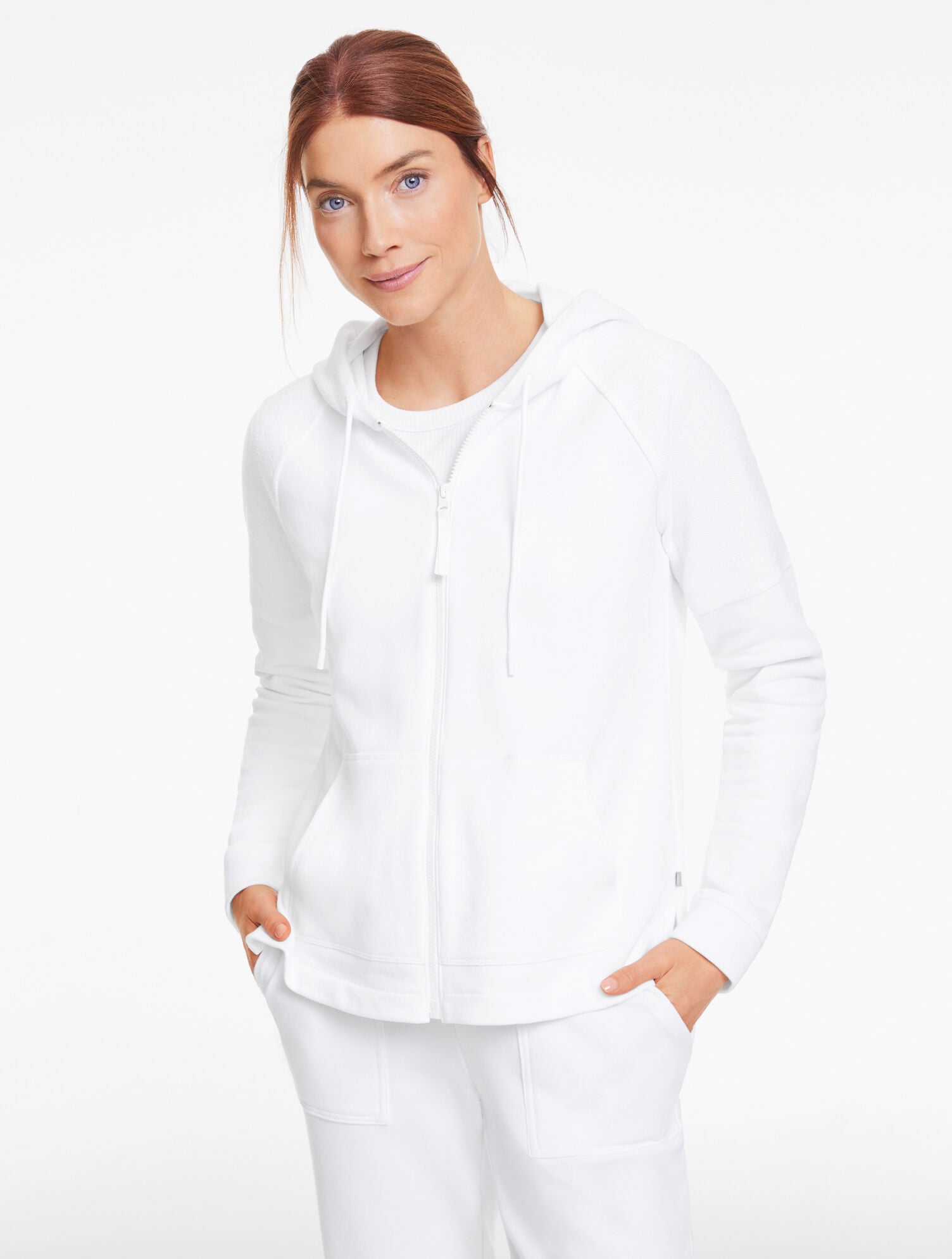 Cozy French Terry Hooded Jacket