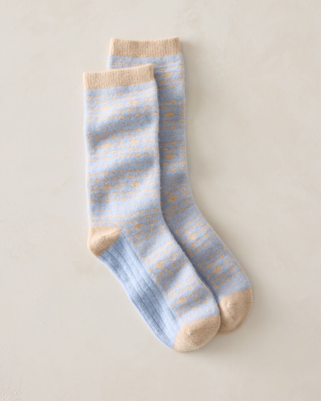 Cashmere Fair Isle Socks