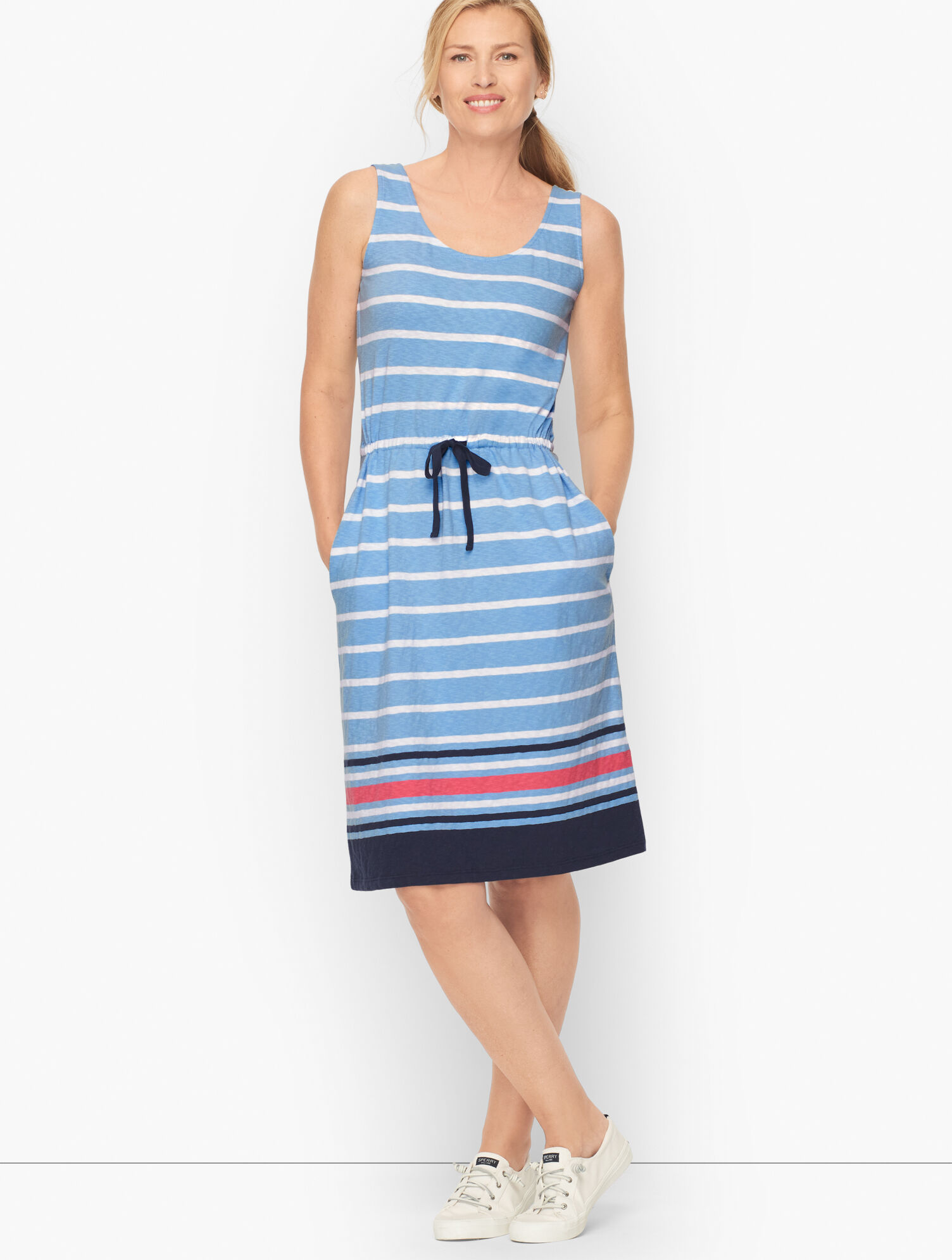 Tie Waist Dress - Boardwalk Stripe