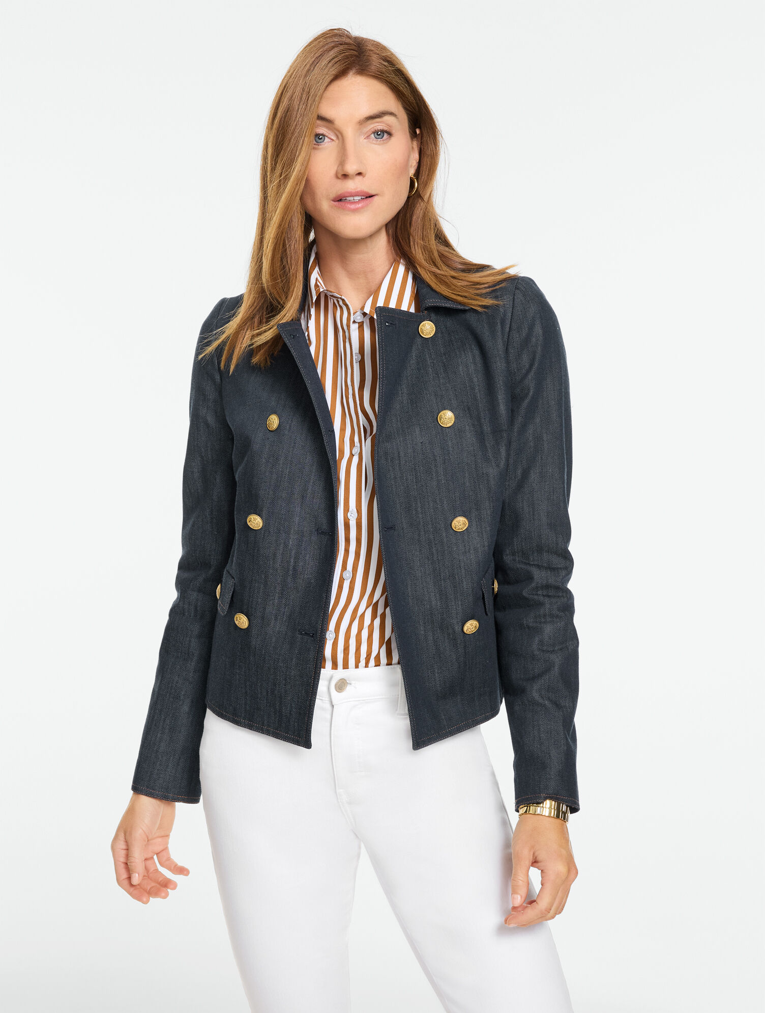 Refined Denim Short Jacket