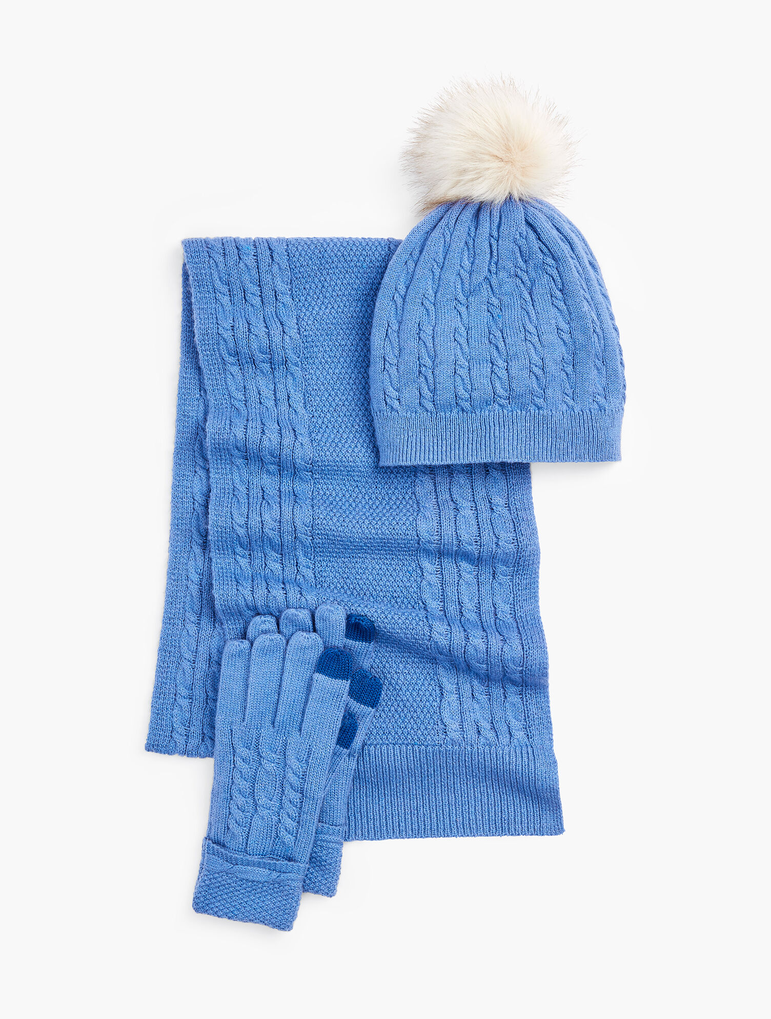 Cable Stitch Pompom Hat