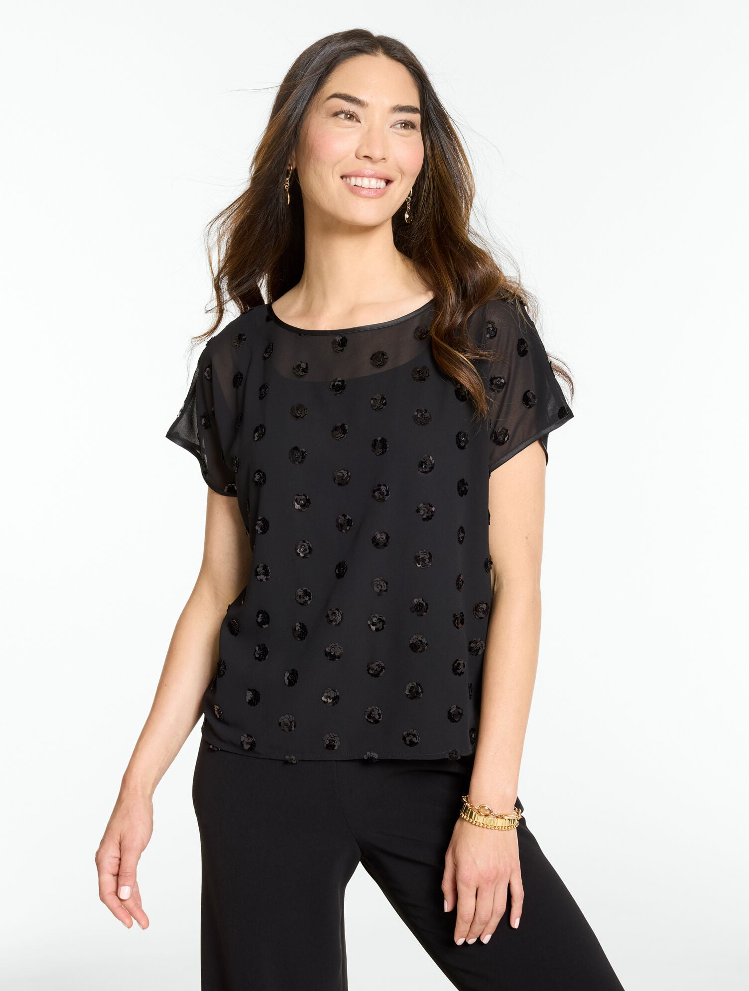RSVP Soft Sequin Top