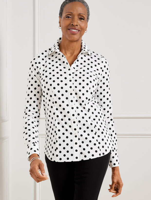 Non-Iron Perfect Shirt - Simple Polka Dot