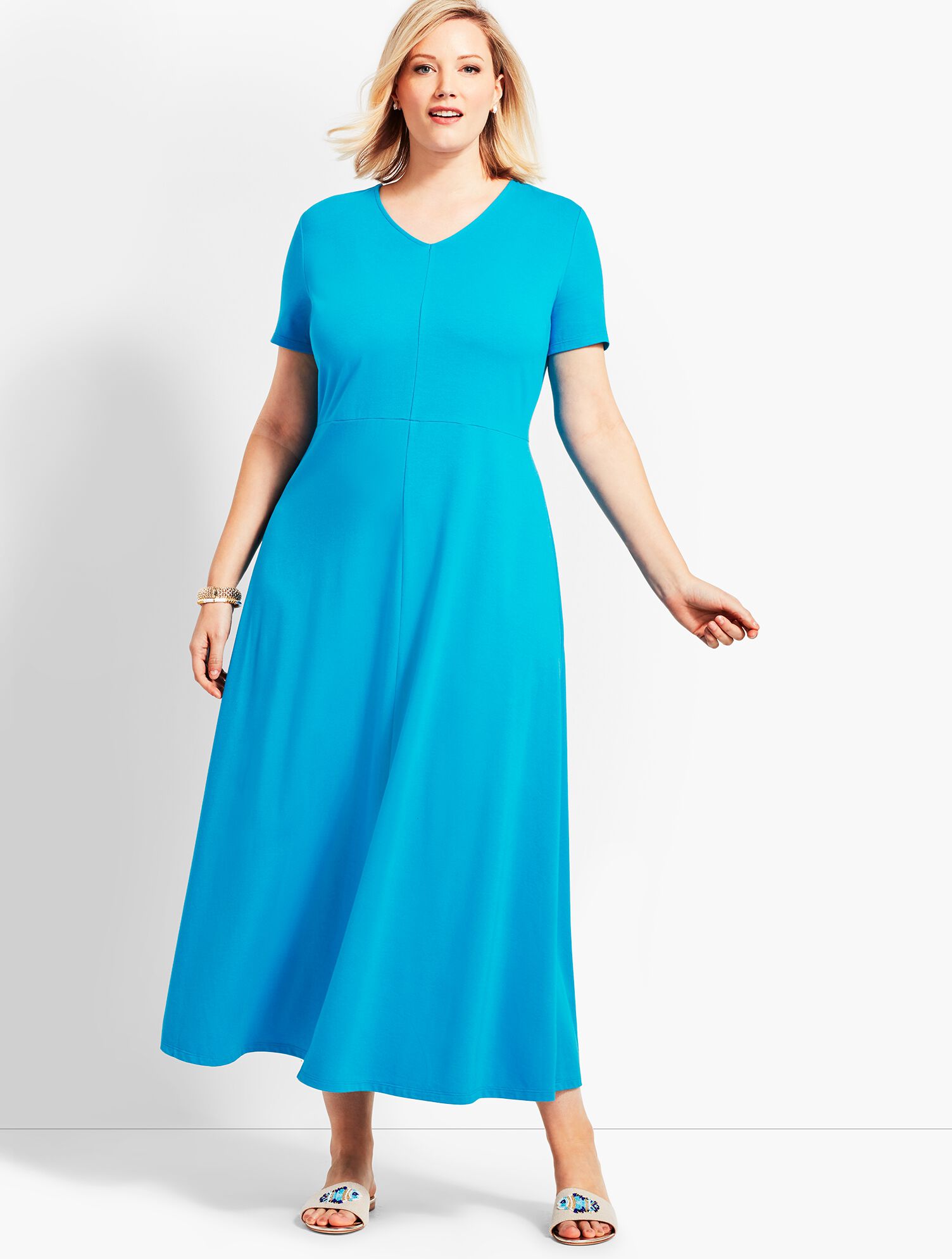 Woman Exclusive Casual Jersey Maxi Dress | Talbots