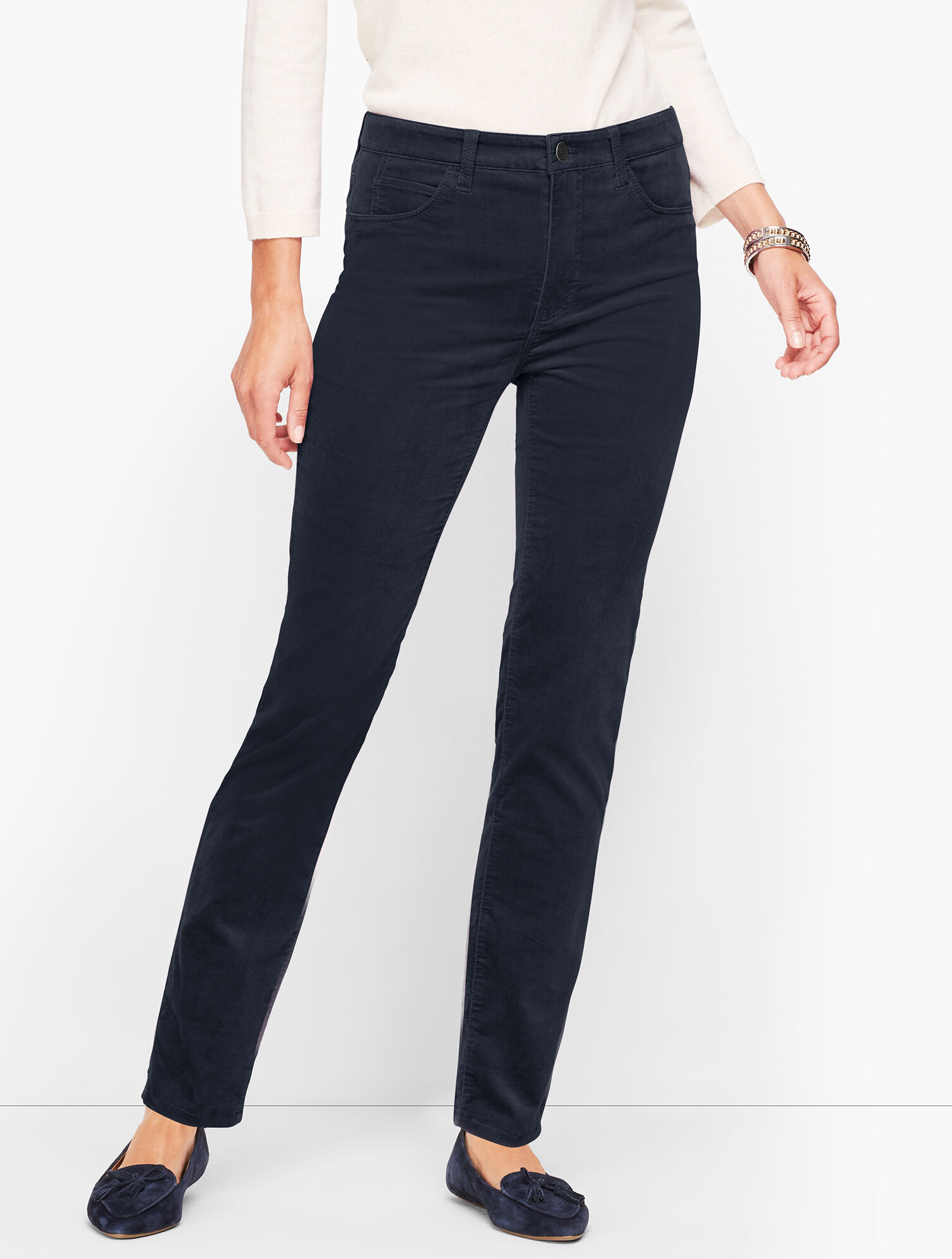 Velveteen Straight Leg Pants