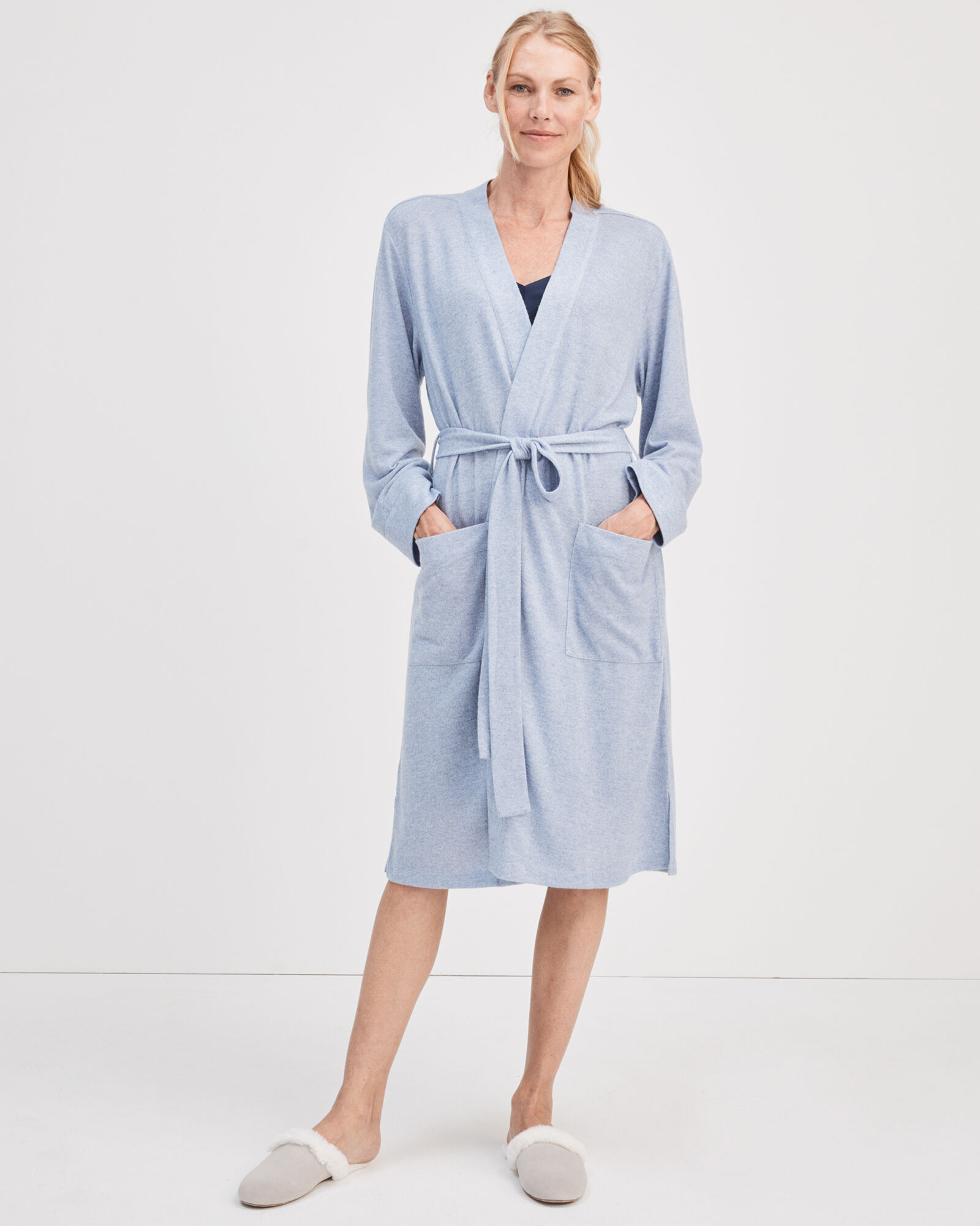 Marled Knit Patch Pocket Robe | Haven Well Within