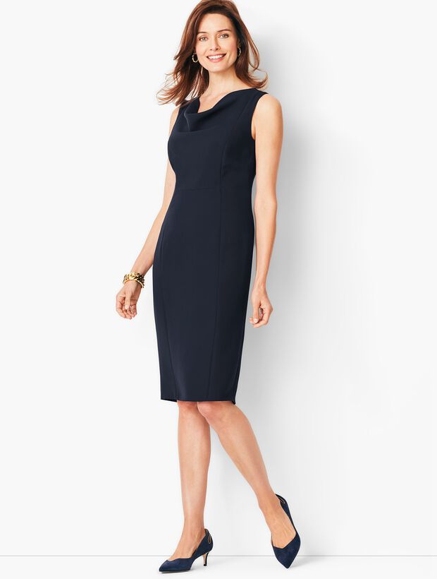 Seasonless Crepe Sheath Dress