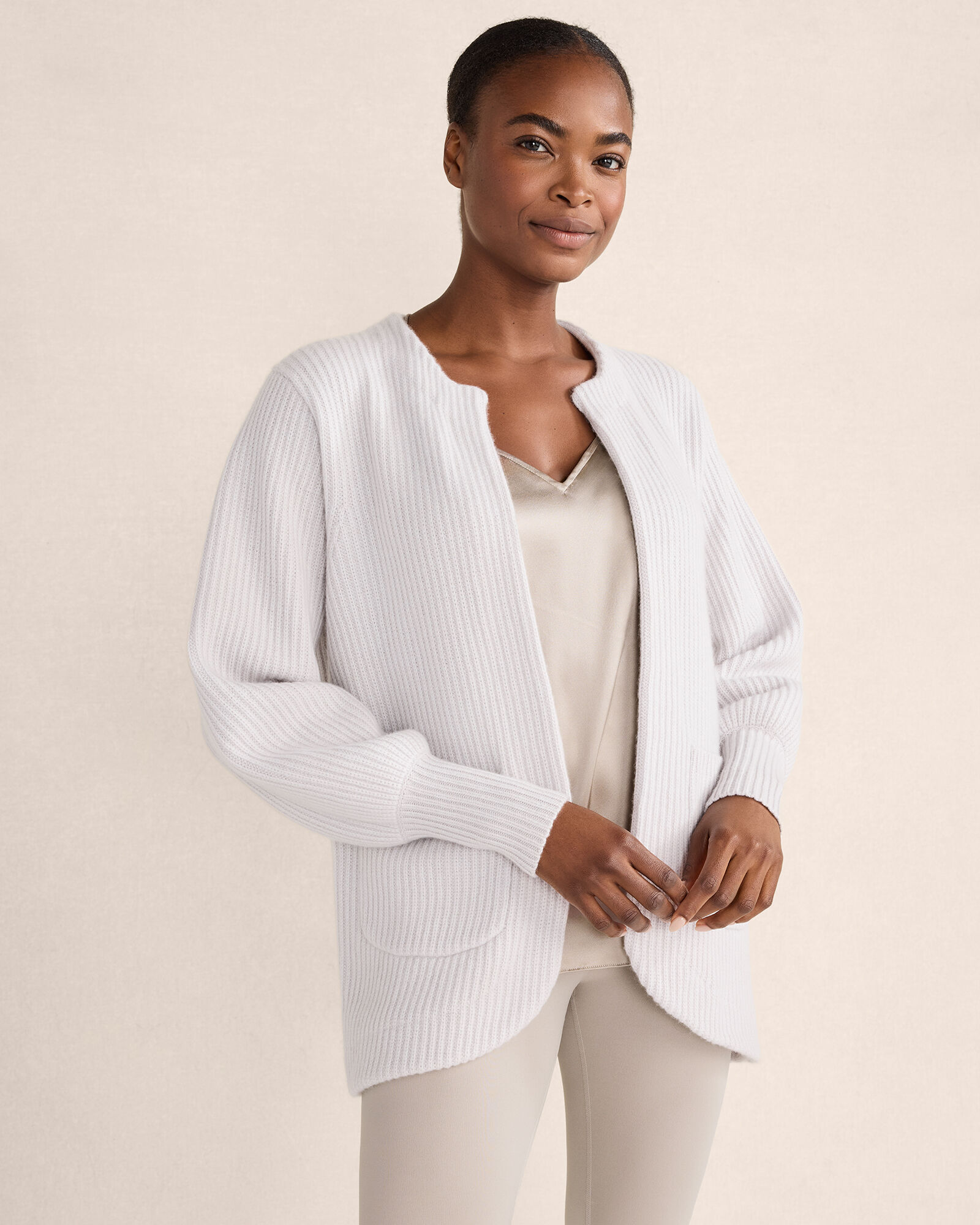 Cardigan A.n.a Marron Rayé à Col V Ouvert, Taille 2X - Neuf Avec étiquettes