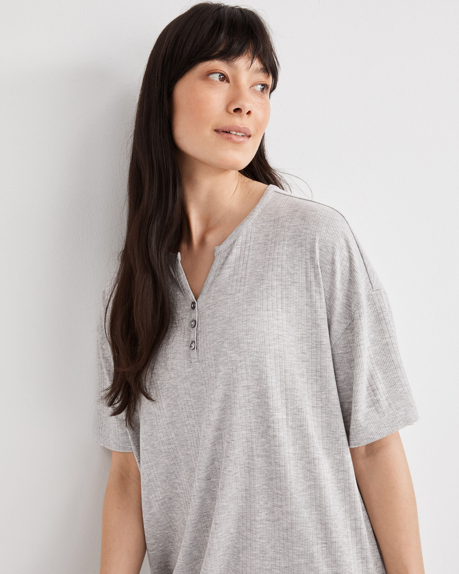Rib Knit Modal Sleep Dress