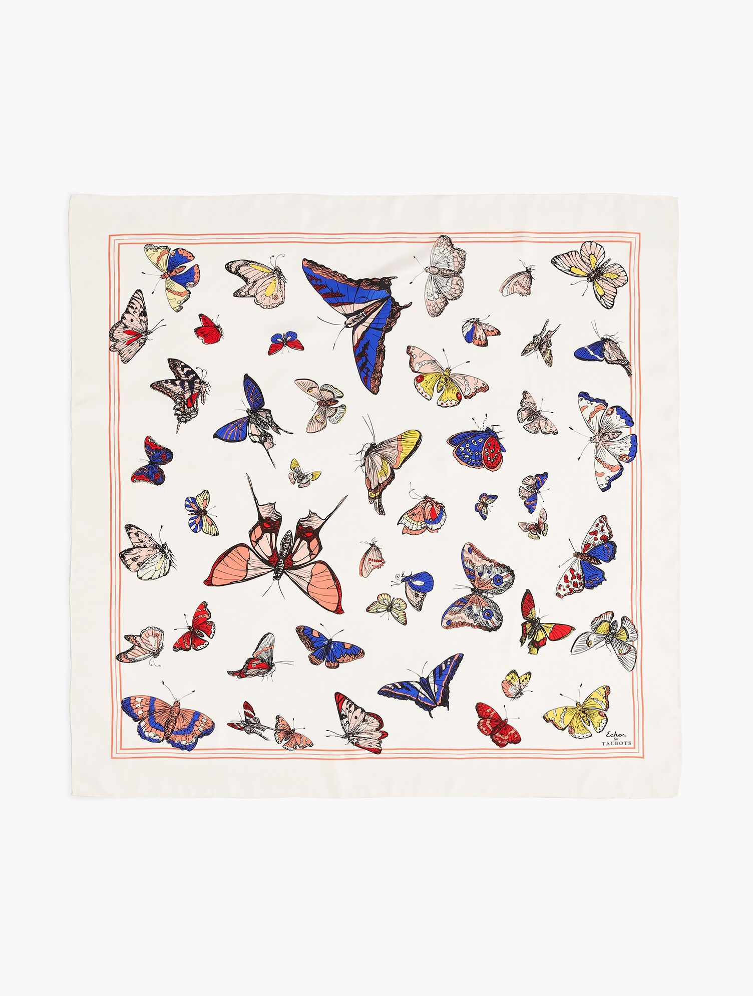 Echo Butterfly Silk Square Scarf