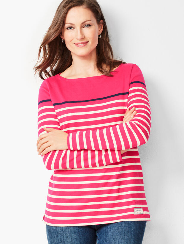 Authentic Talbots Tee - Tri-Color Stripe
