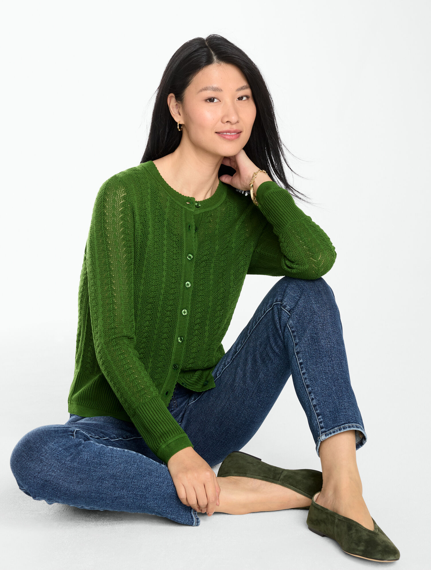 Pointelle Charming Cardigan