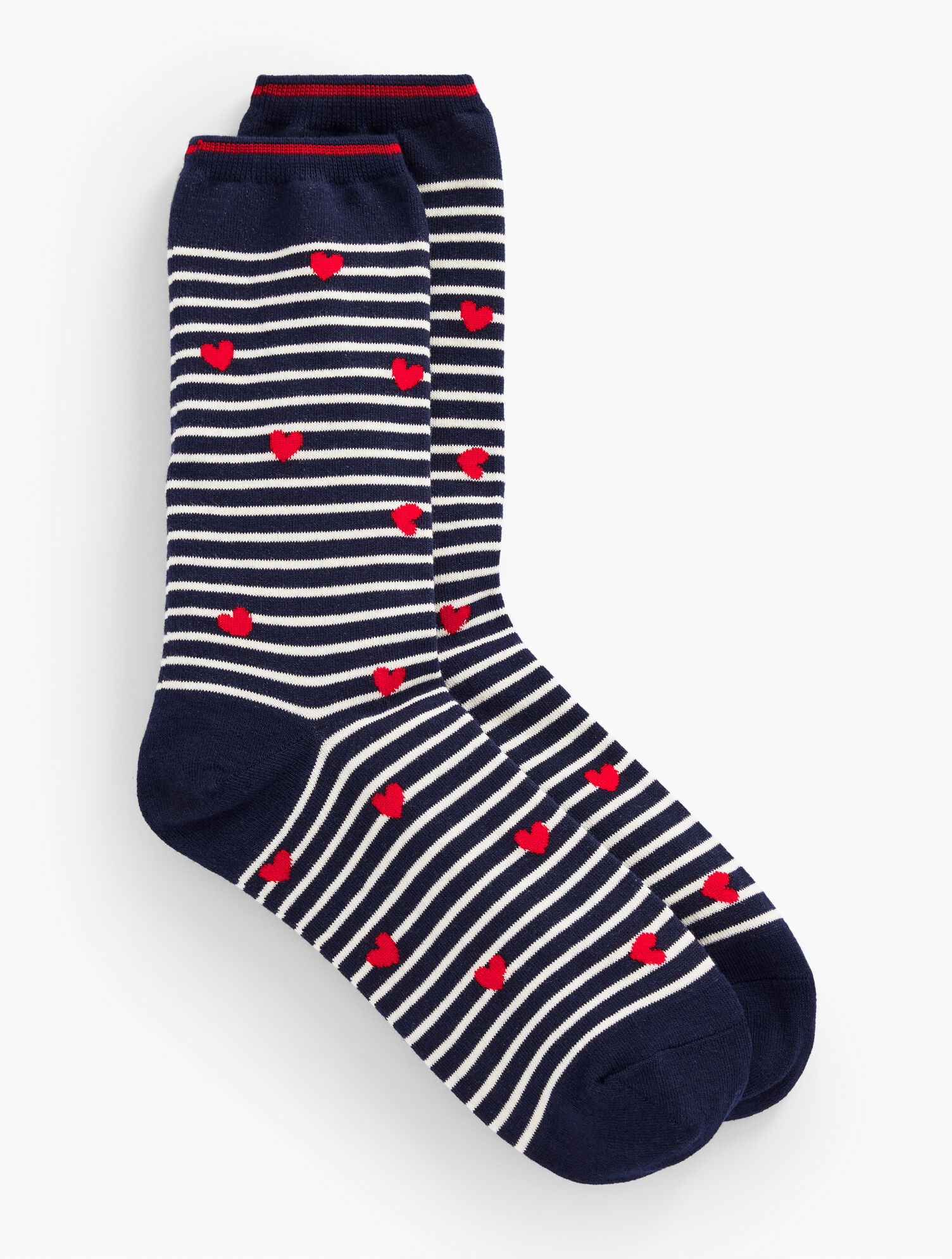 Heart Stripes Trouser Socks | Talbots