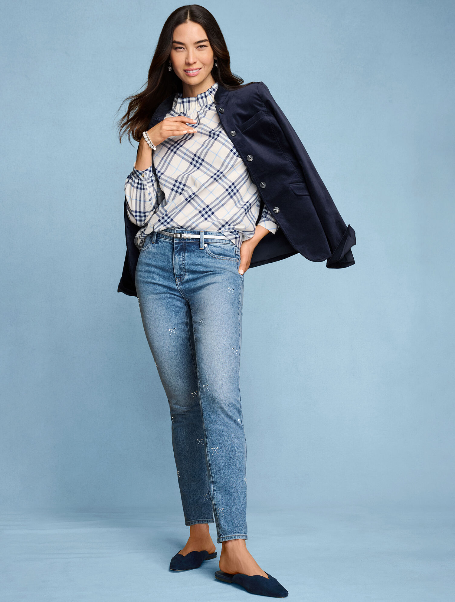 Magnificent Plaid Ruffle Top