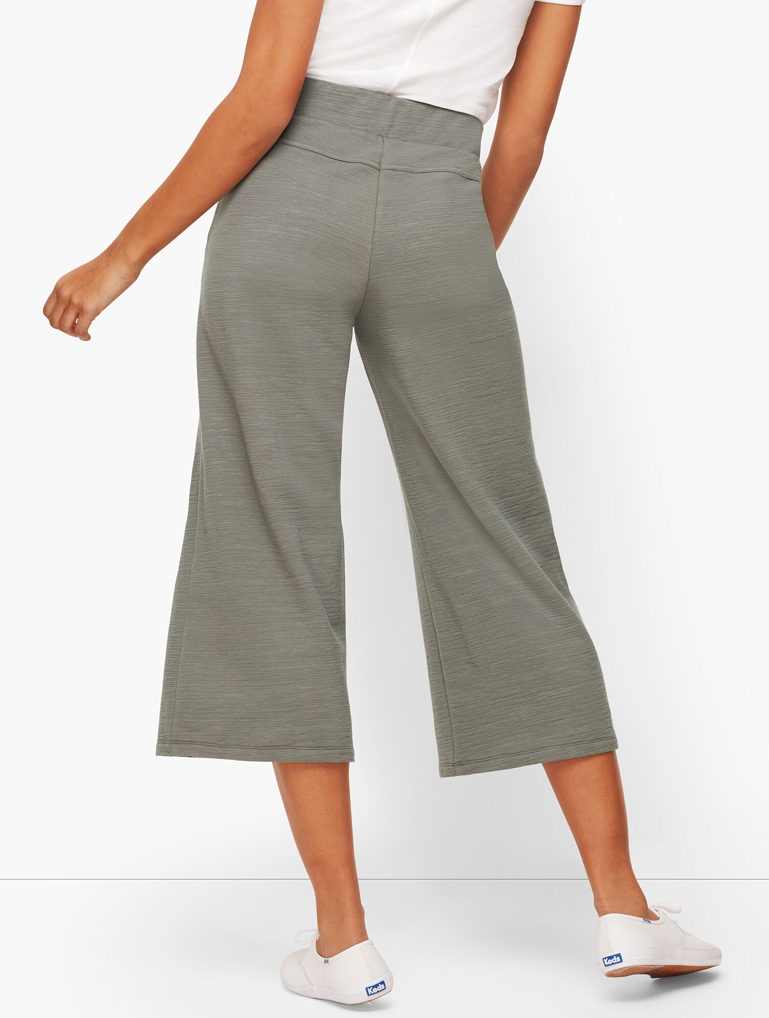 UPF 50+ Slub Terry Wide Leg Crops - Colors