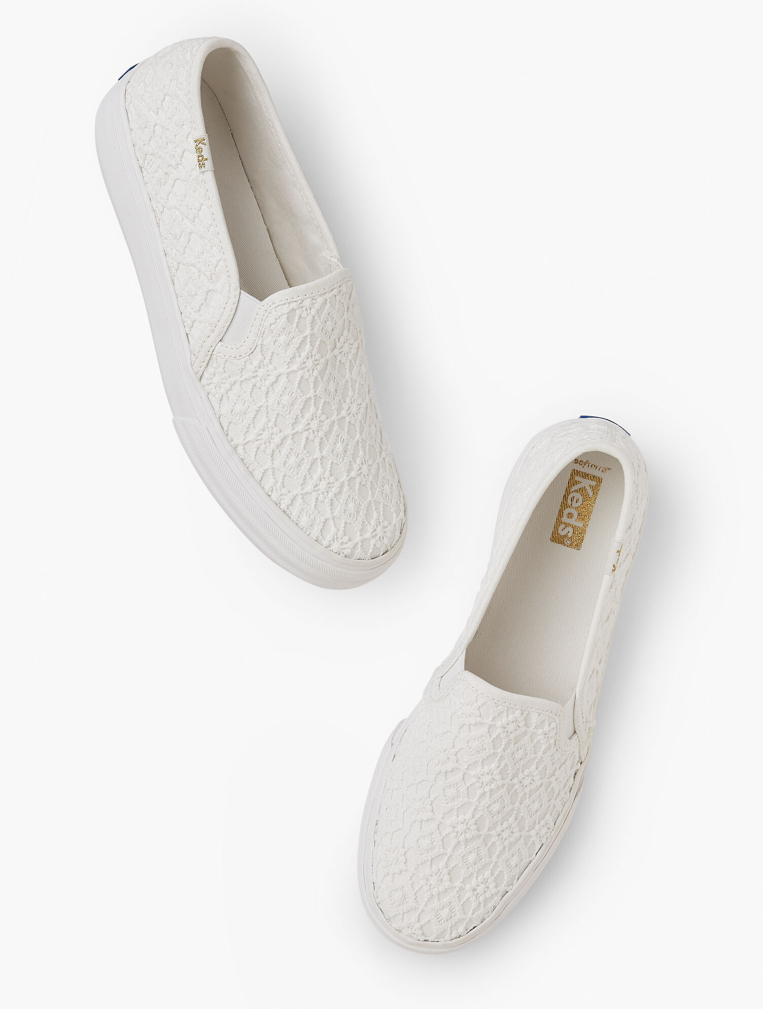 Keds&reg; Double Decker Slip-On Sneakers - Crochet