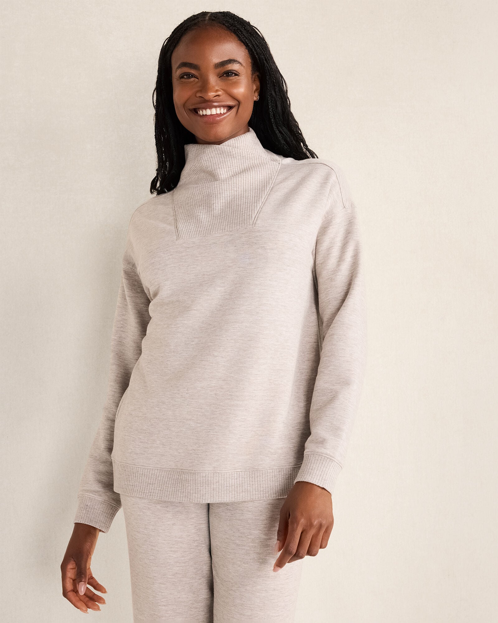 Fleece Crossover Sweatshirt - image 3