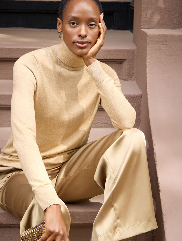 Metallic Perfect Turtleneck