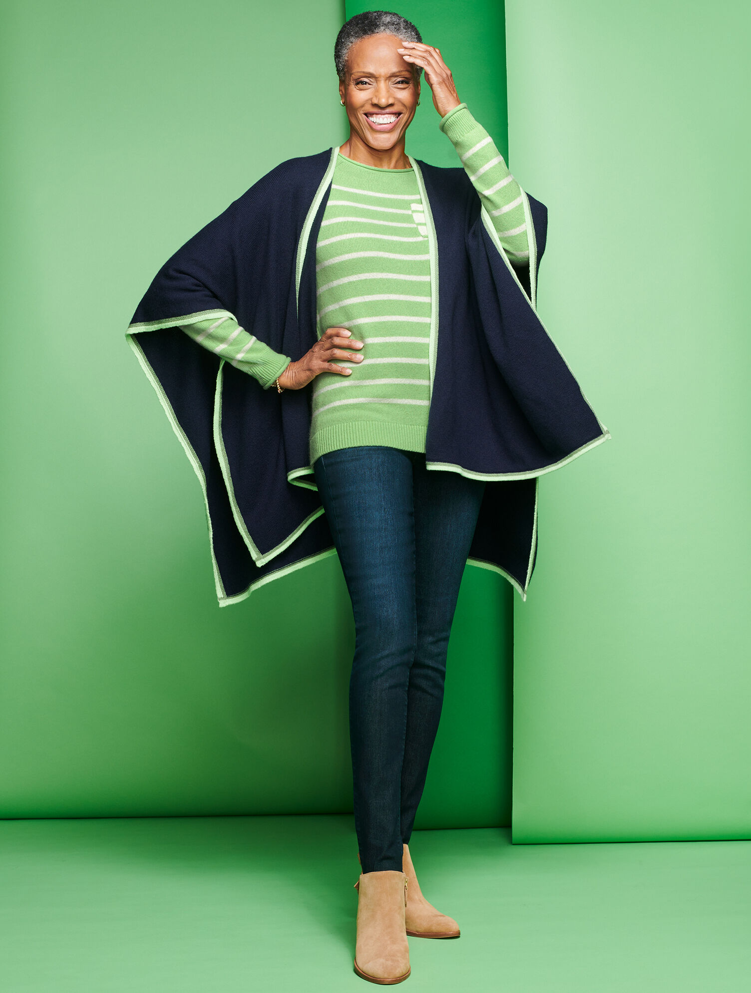 Talbots Ruanas Solid Knit Ruana | Talbots