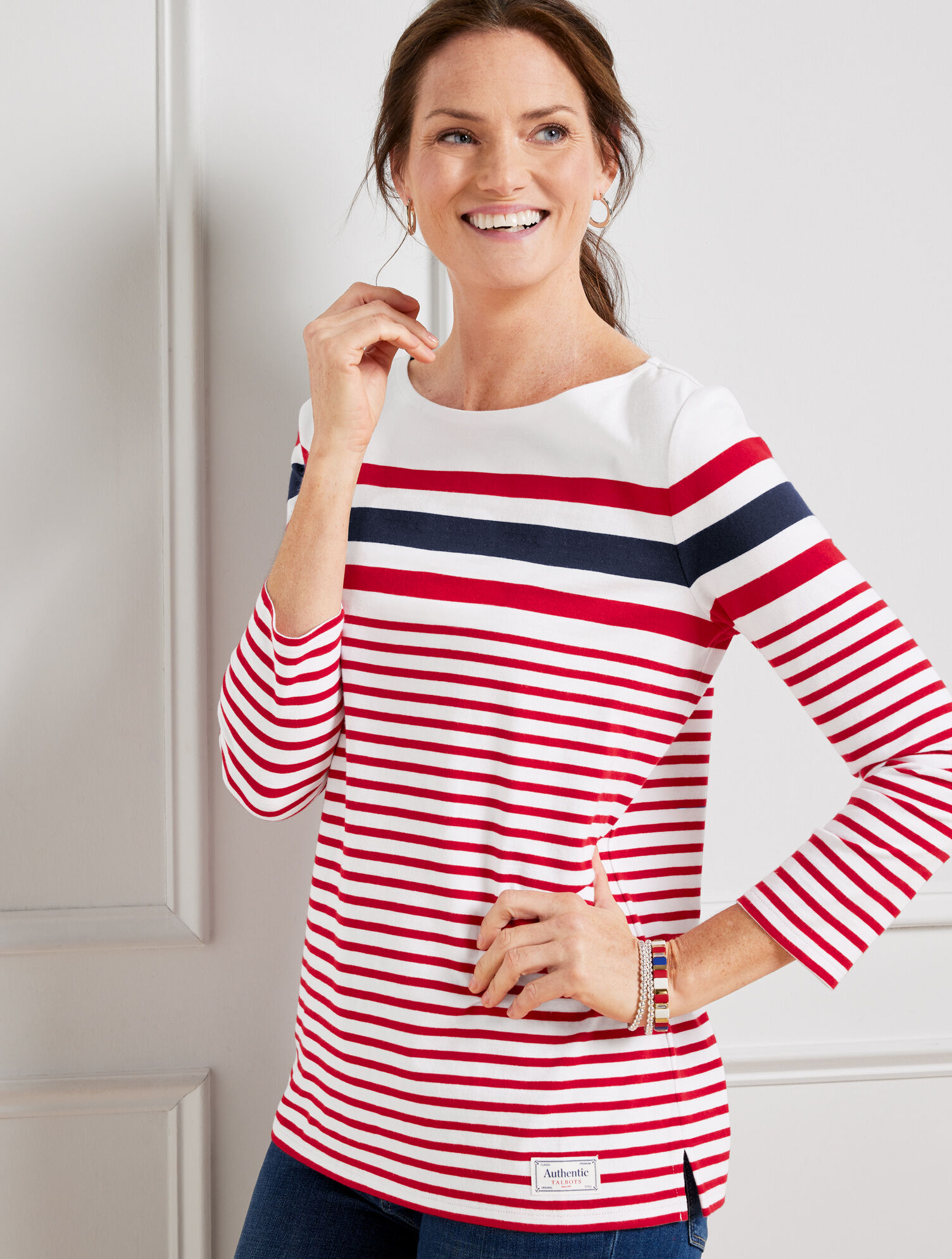Authentic Talbots Tee - Sailing Stripe | Talbots