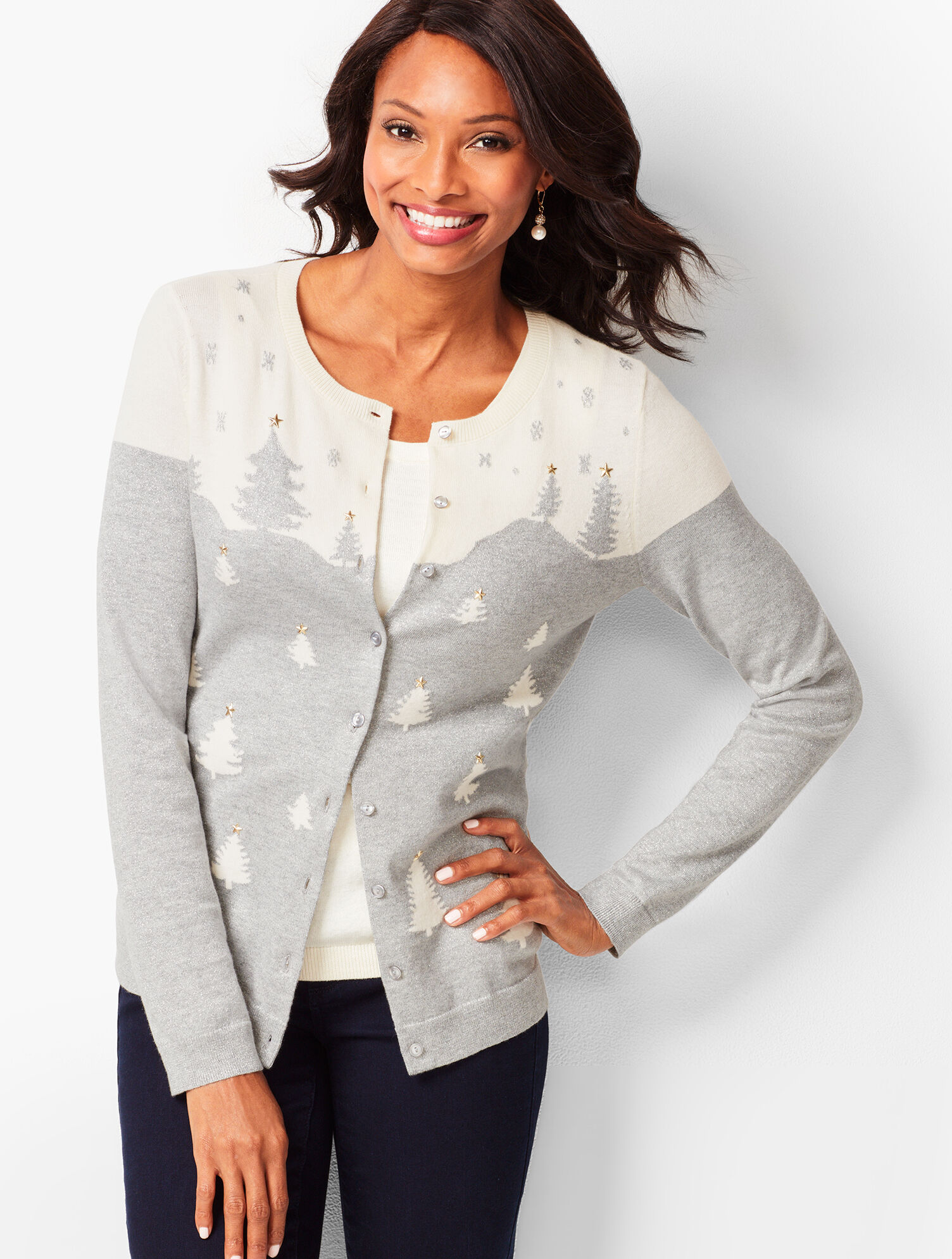 Charming Cardigan - Wintery Forest