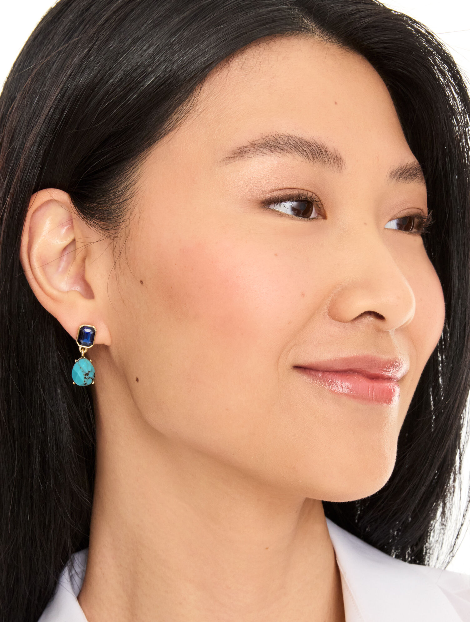 Precious Stones Drop Earrings