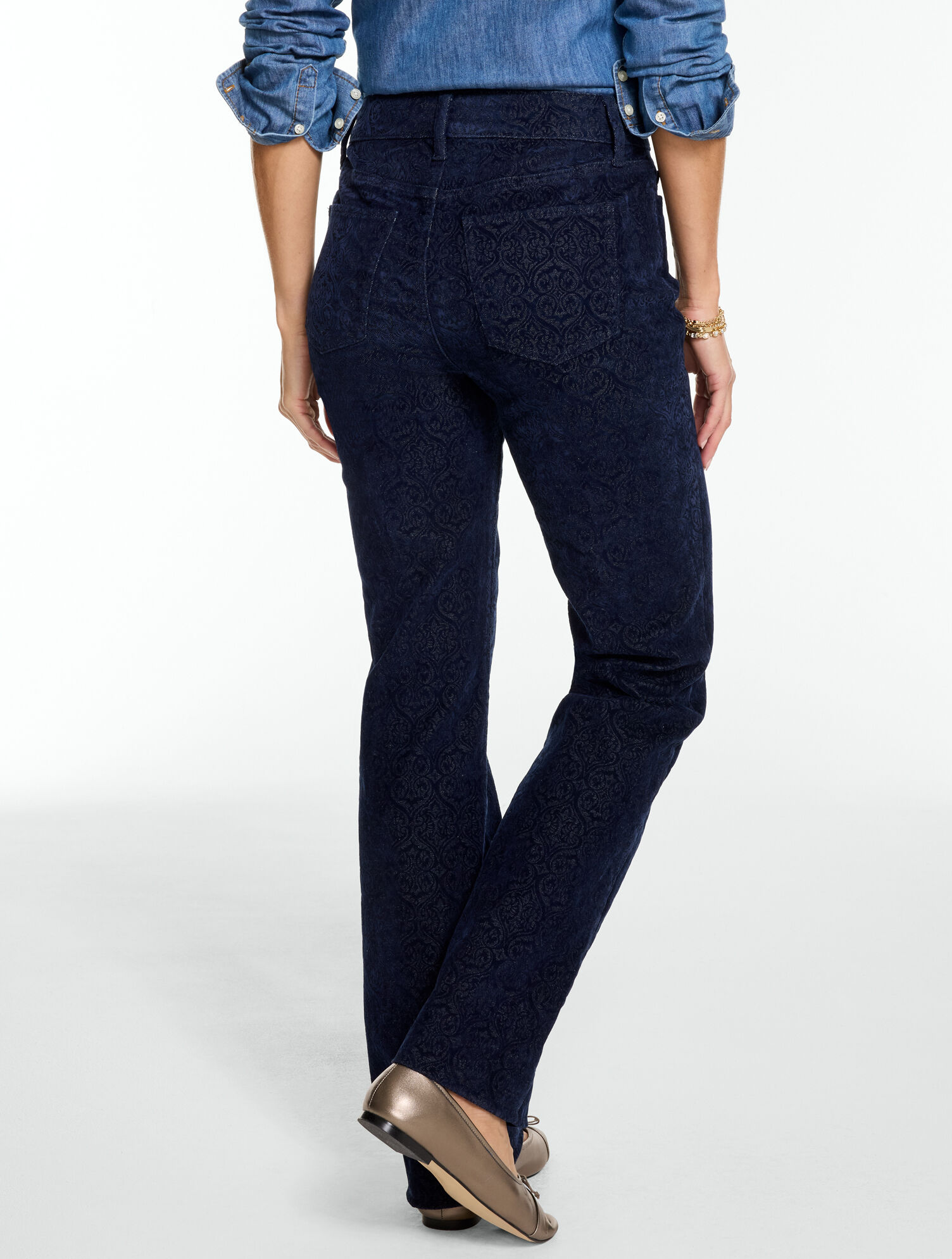 Barely Boot Jeans - Scroll Medallion
