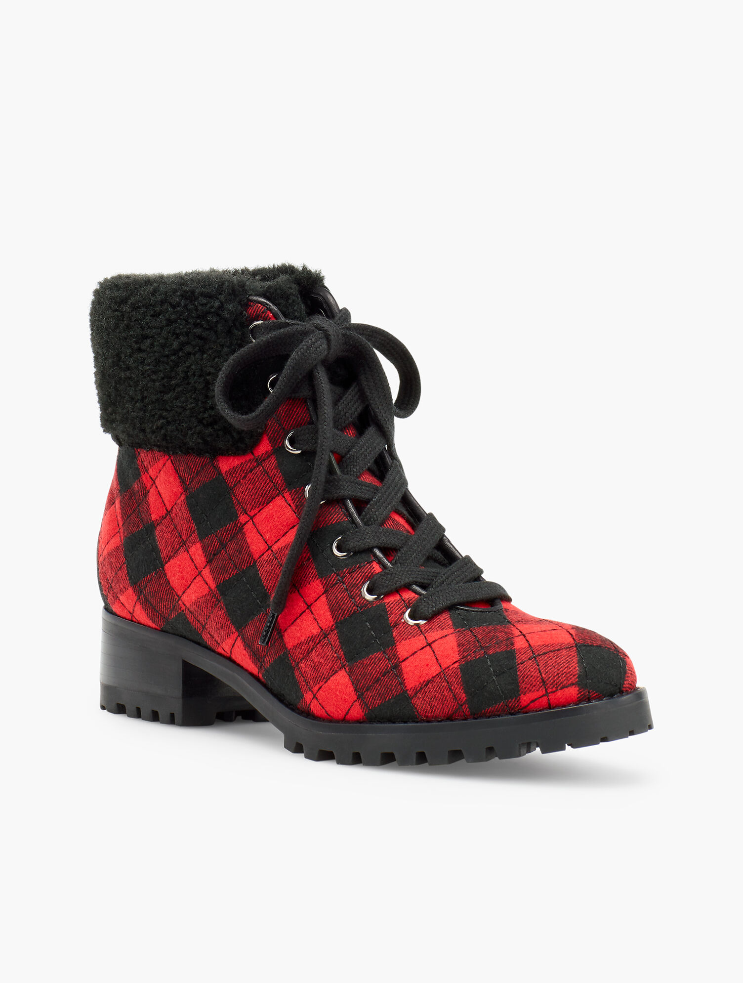 Tish Quilted Hiking Boots - Buffalo Check | Talbots