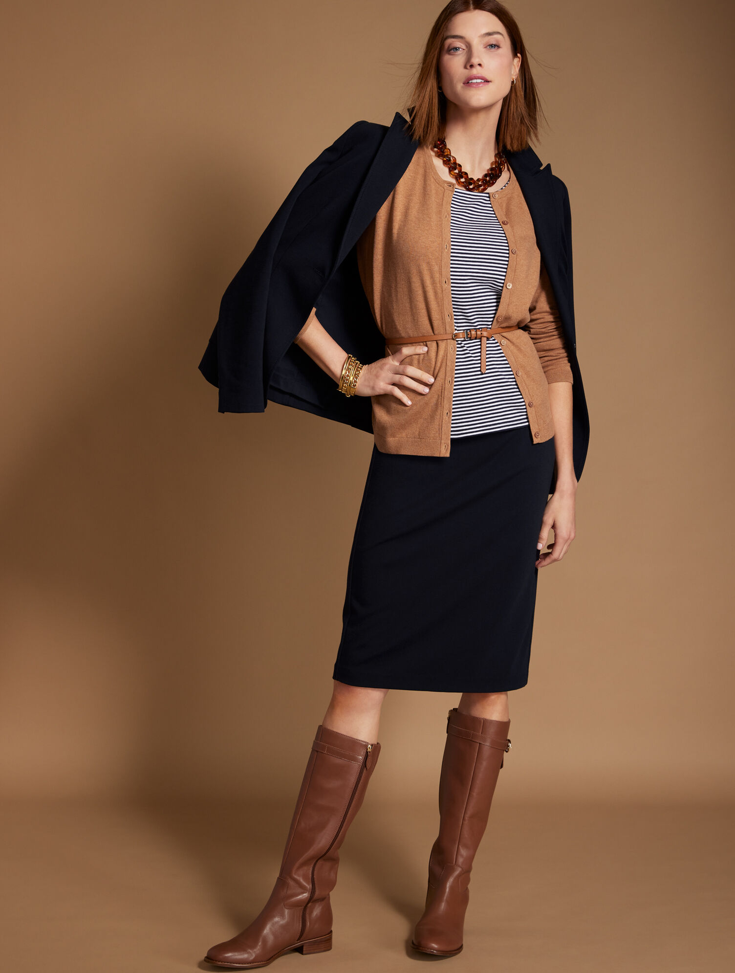 Luxe Italian Knit Pencil Skirt