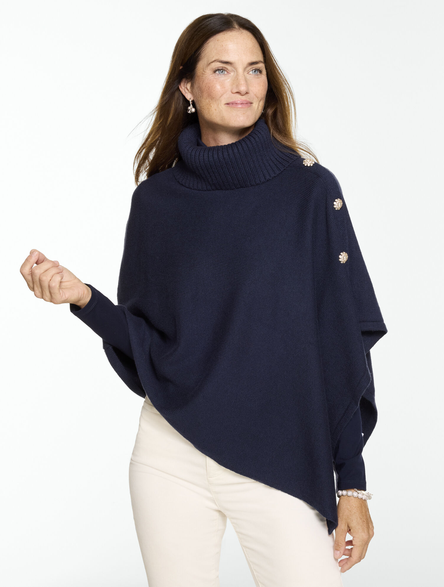 Cowl-Neck Poncho