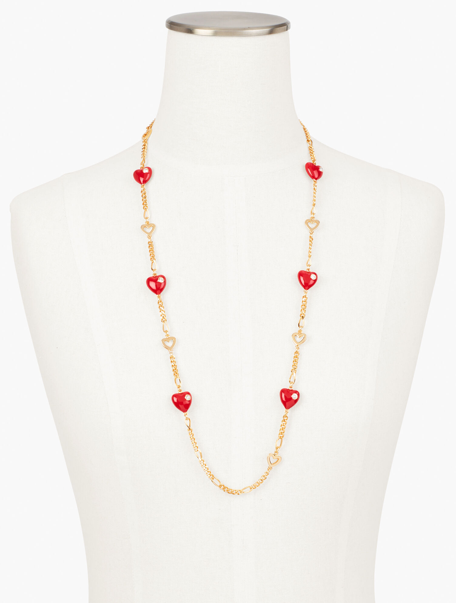 Enamel Hearts Necklace