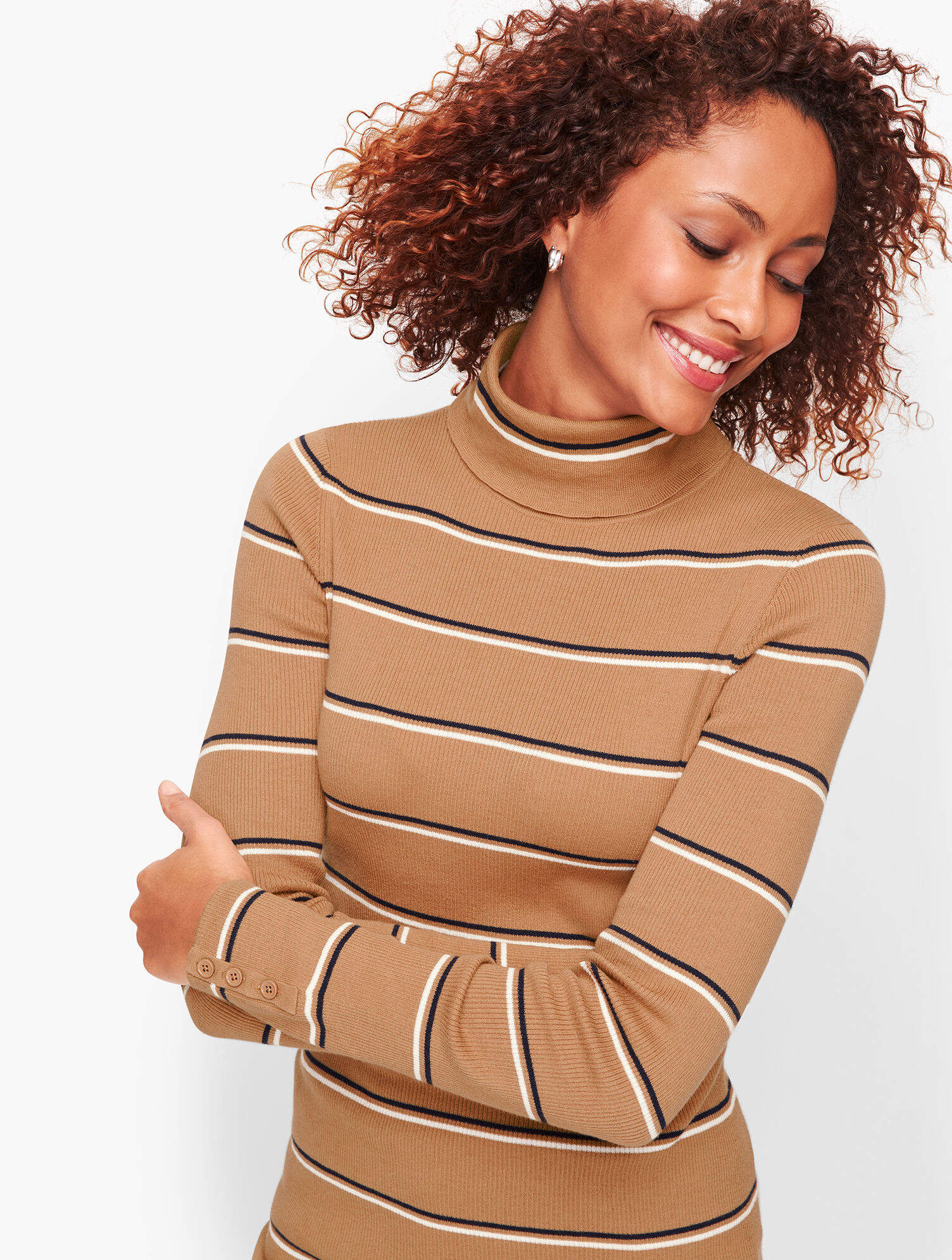 Thin Stripe Turtleneck | Talbots