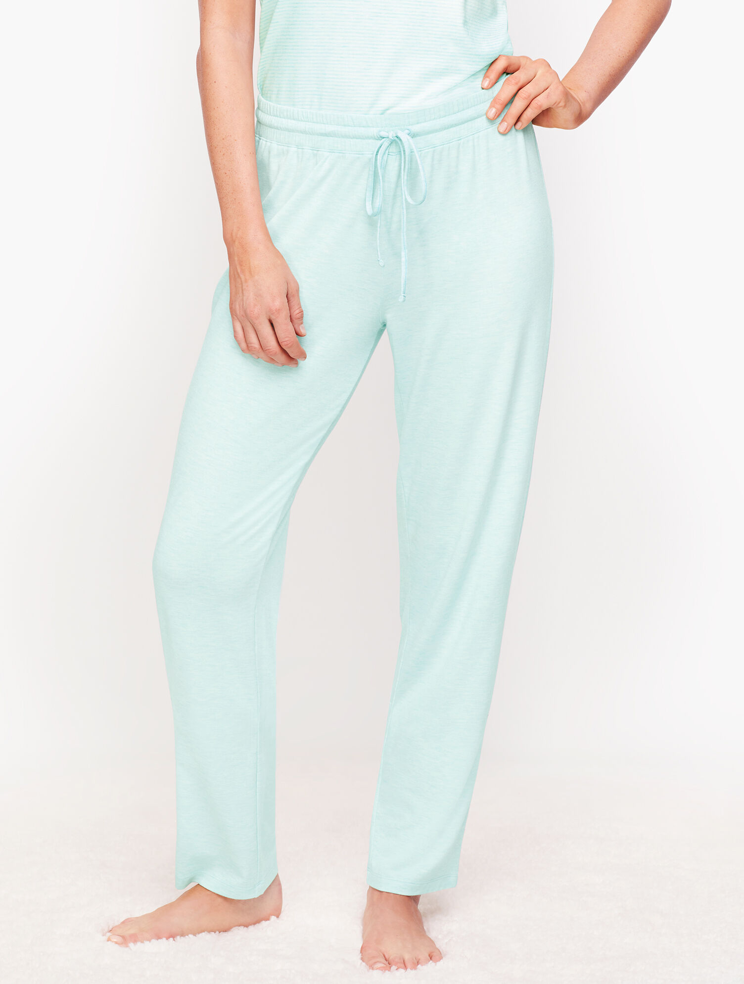 Lightweight Jersey Straight Leg Lounge Pants 