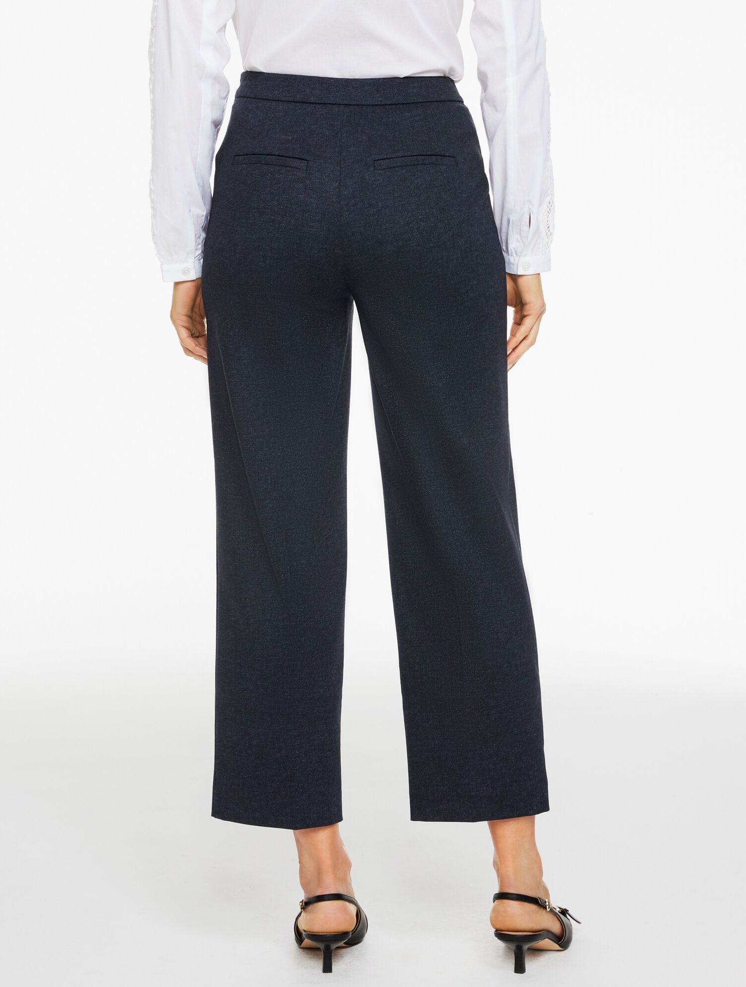 Slim Wide Ankle Knit Pants