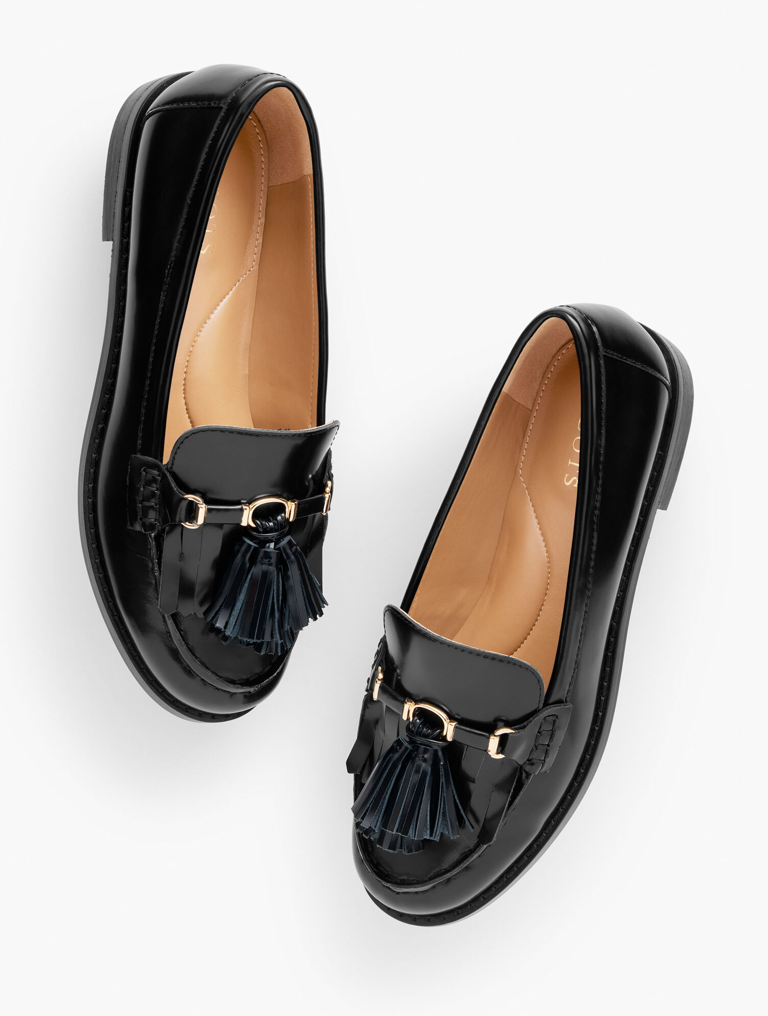 Laura Tassel Leather Loafers Talbots