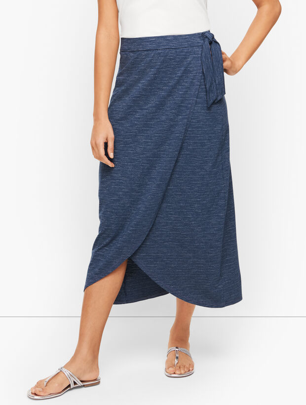 Tulip Hem Midi Skirt