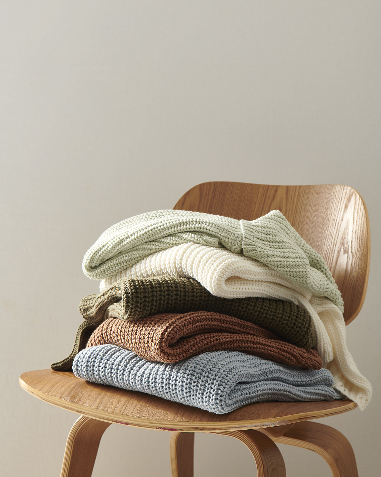 Funnel Neck Cotton Sweater