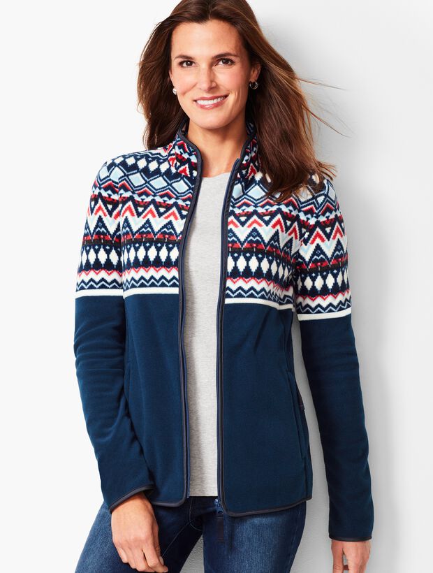 Fair Isle Polar Fleece Jacket
