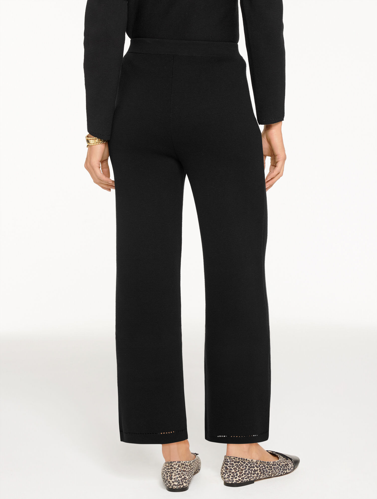 Straight Leg Sweater Studio Pants