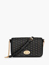 Quilted Studded Leather Crossbody Bag